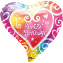 Standard Watercolor Birthday foil balloon packagin